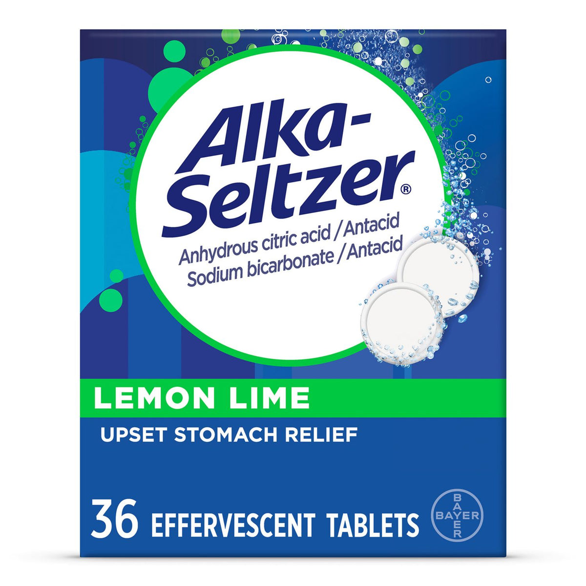 Alka-Seltzer Lemon Lime Effervescent Tablets