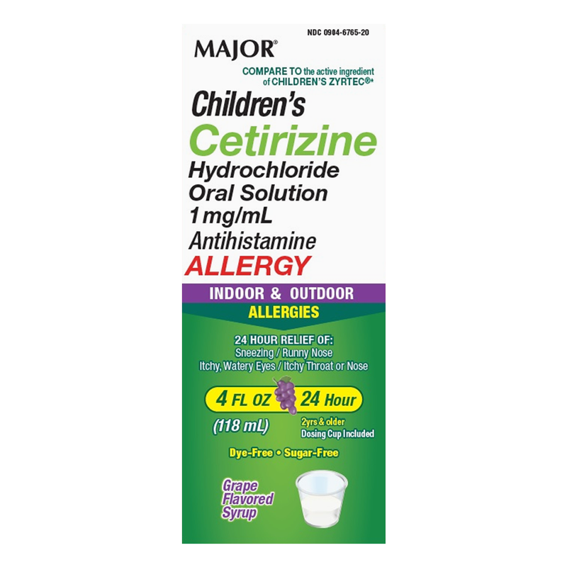 Major Children's Cetirizine Oral Solution
