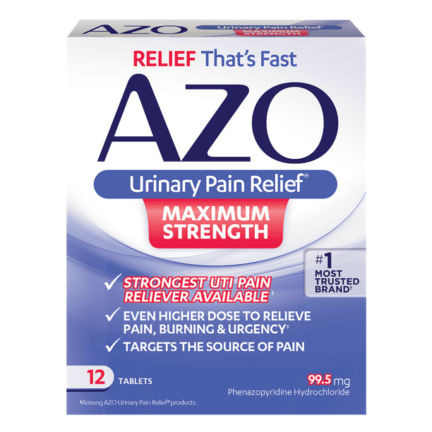 AZO Urinary Pain Relief - Maximum Strength / 12 ct
