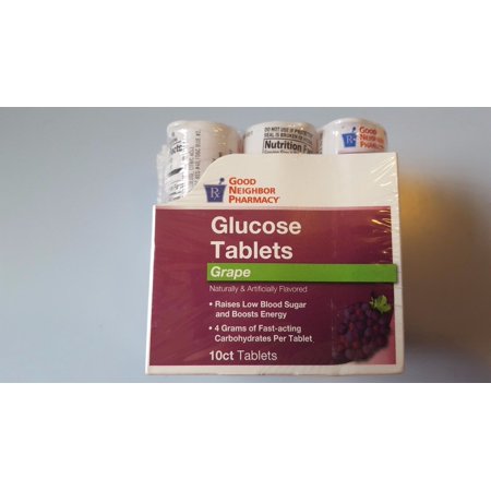 Good Neighbor Pharmacy Glucose - Tablets / Grape, 10 ct