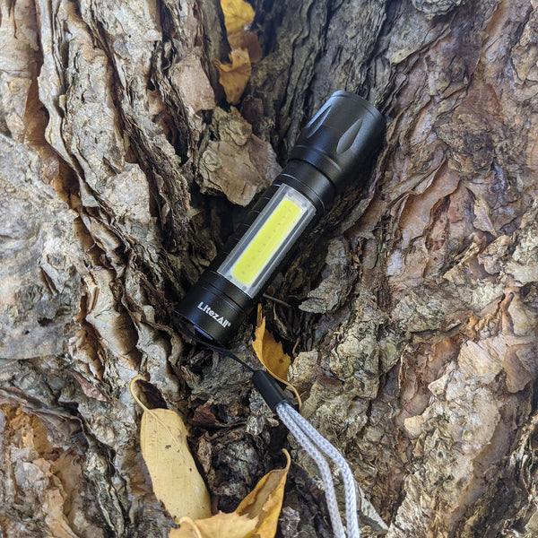 LitezAll Rechargeable Mini Task Flashlight, 120 lumens