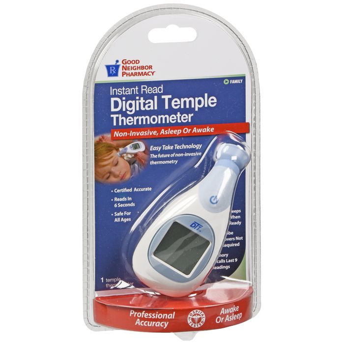 Good Neighbor Pharmacy Instant Read Digital Temple Thermometer