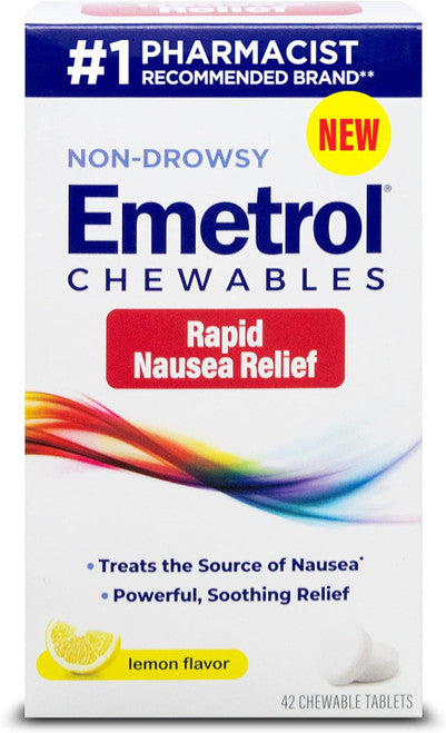 Emetrol - Chewables / Lemon / 42 ct