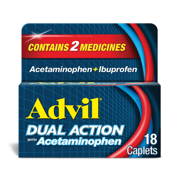 Advil Dual Action with Acetaminophen - 18 ct