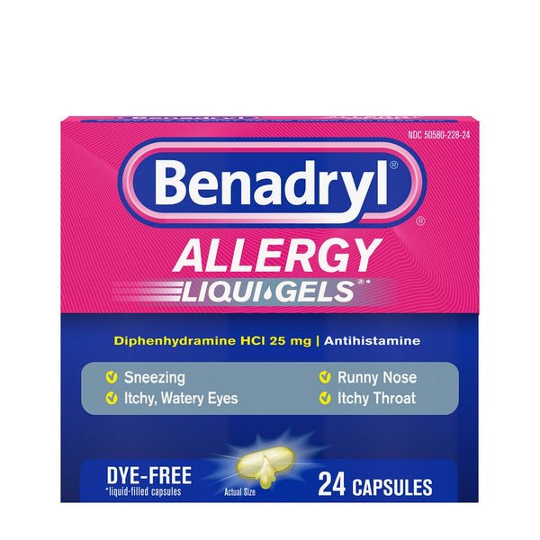 Benadryl Allergy - Dye-Free Liqui-Gels / 24 ct