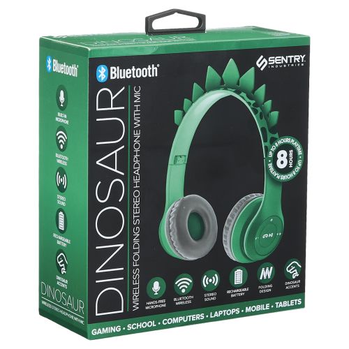 Sentry Dinosaur Wireless Stereo Headphones