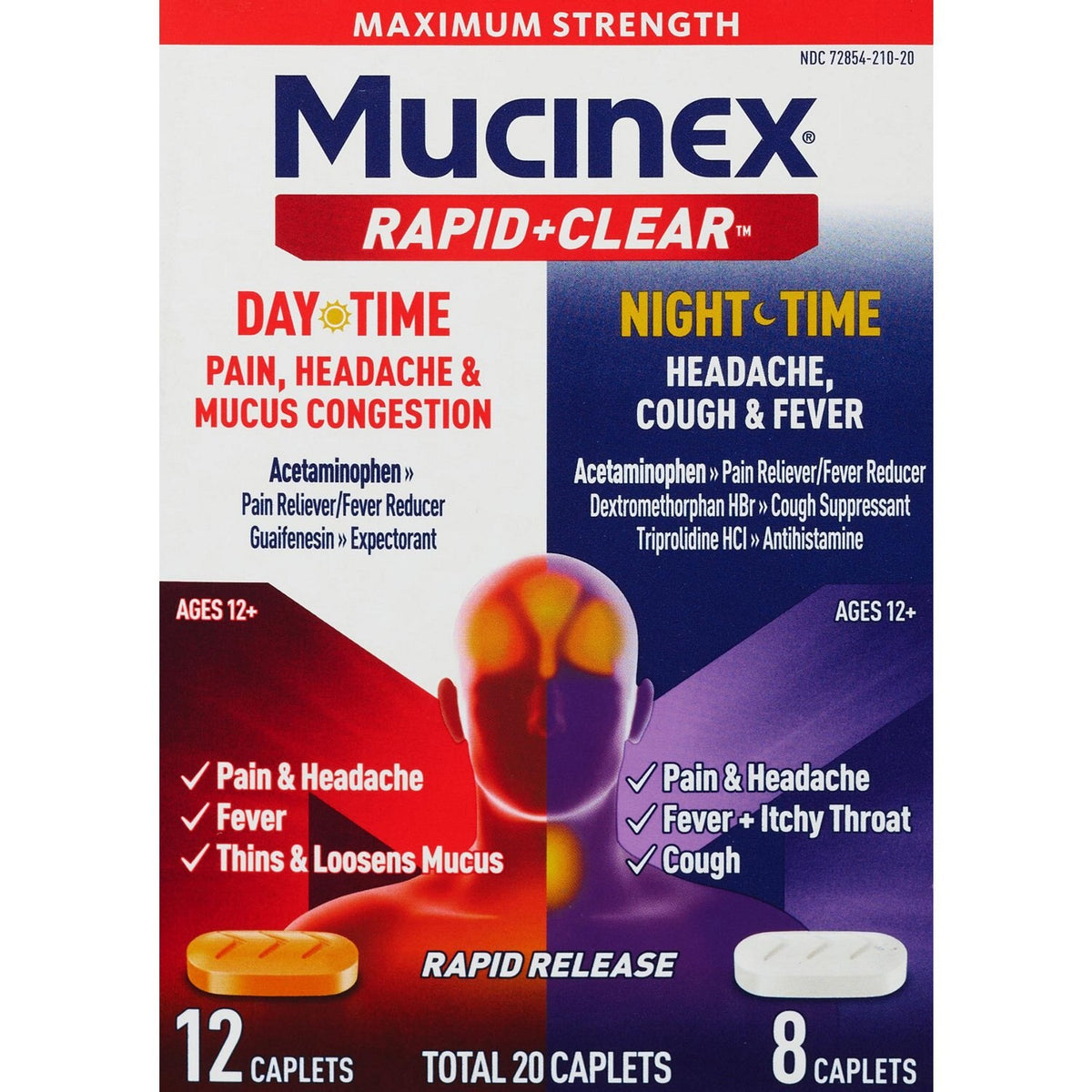 Mucinex Rapid+Clear Day Time & Night Time Combo