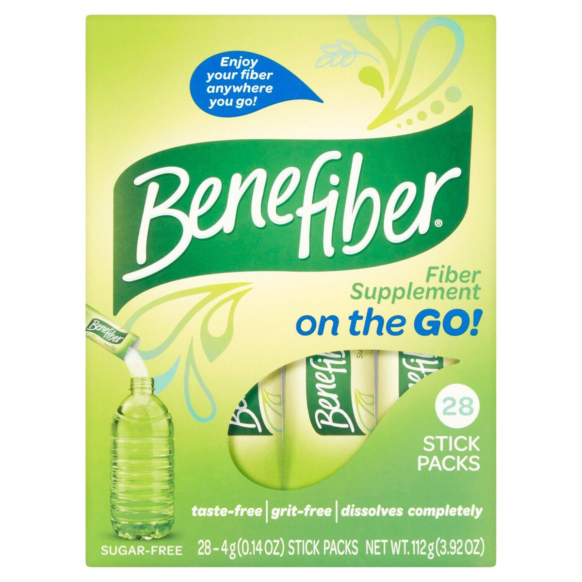 Benefiber On the Go Prebiotic Fiber Stick Packs