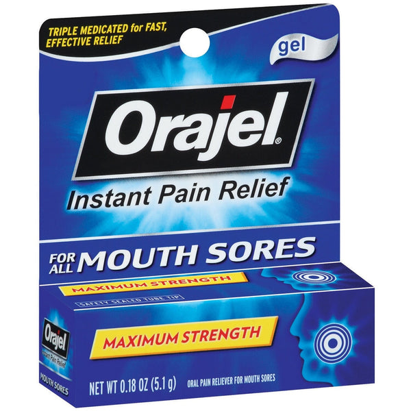 Orajel 3X Mouth Sores Medicated Gel - 0.18 oz (5.1 g)