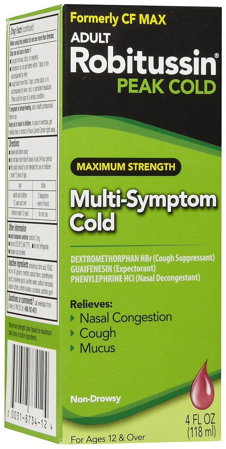 Robitussin Nighttime Cough DM - Maximum Strength / 4 fl oz (118 mL)