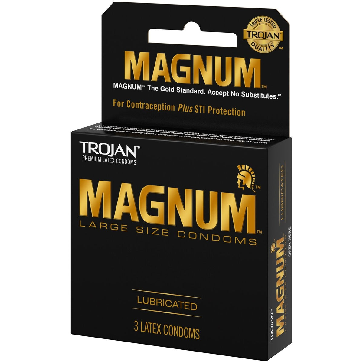 Trojan Magnum Large Size Condoms - 3 ct