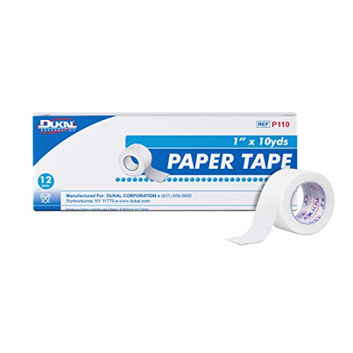 Dukal Paper Tape - 1" x 10 yd, 12 rolls