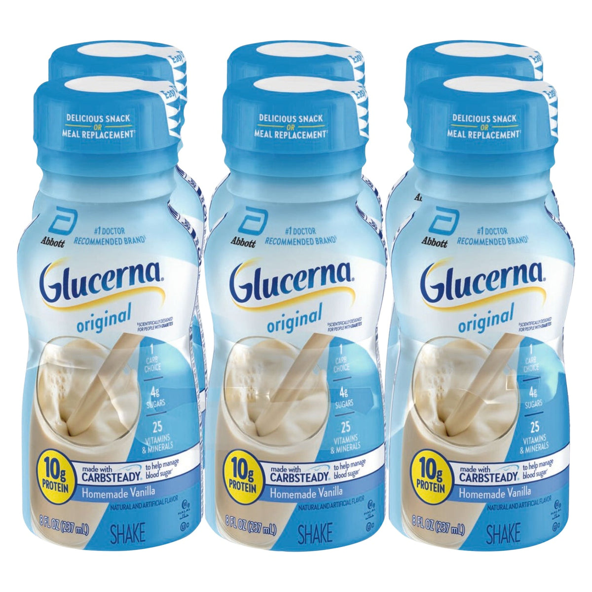 Glucerna Original Shake - Homemade Vanilla / 6 x 8 fl oz