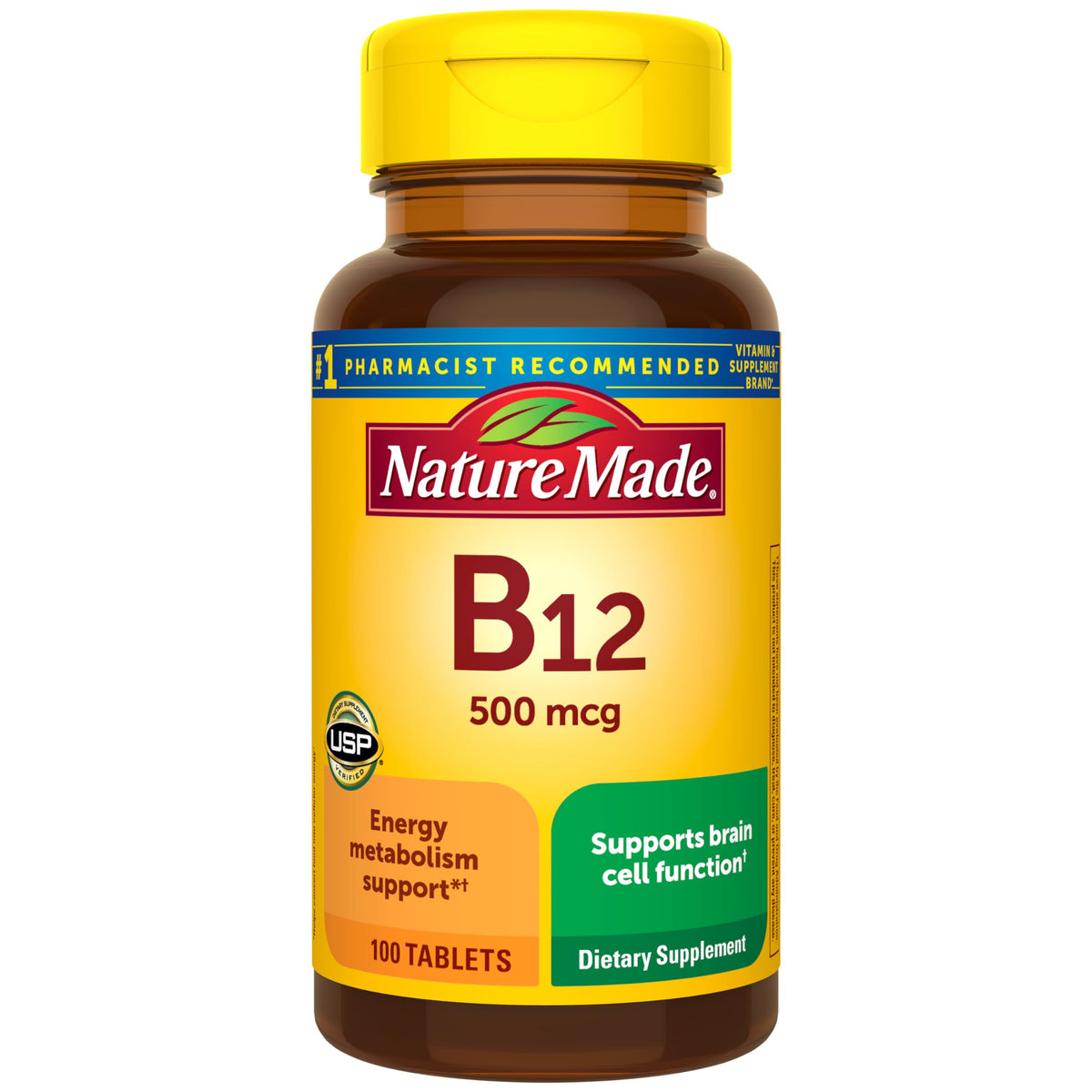 Nature Made Vitamin B12 - Tablets / 500 mcg, 100 ct