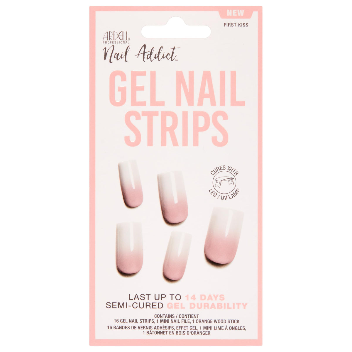 Ardell Nail Addict Nail Strips - Gel / First Kiss