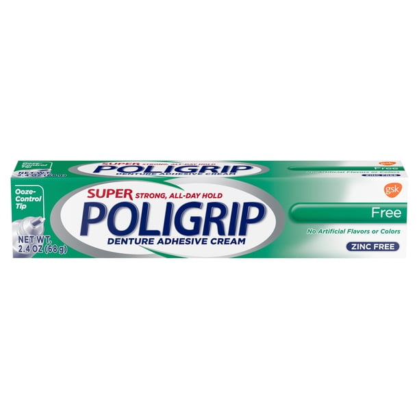 Super Poligrip Free Denture Adhesive Cream