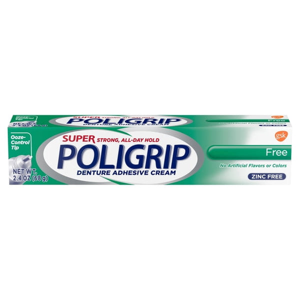 Super Poligrip Free Denture Adhesive Cream