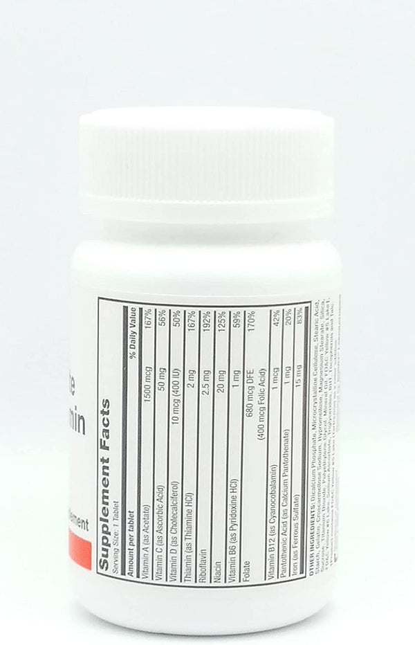 Rugby Tab-A-Vite Multivitamin with Iron