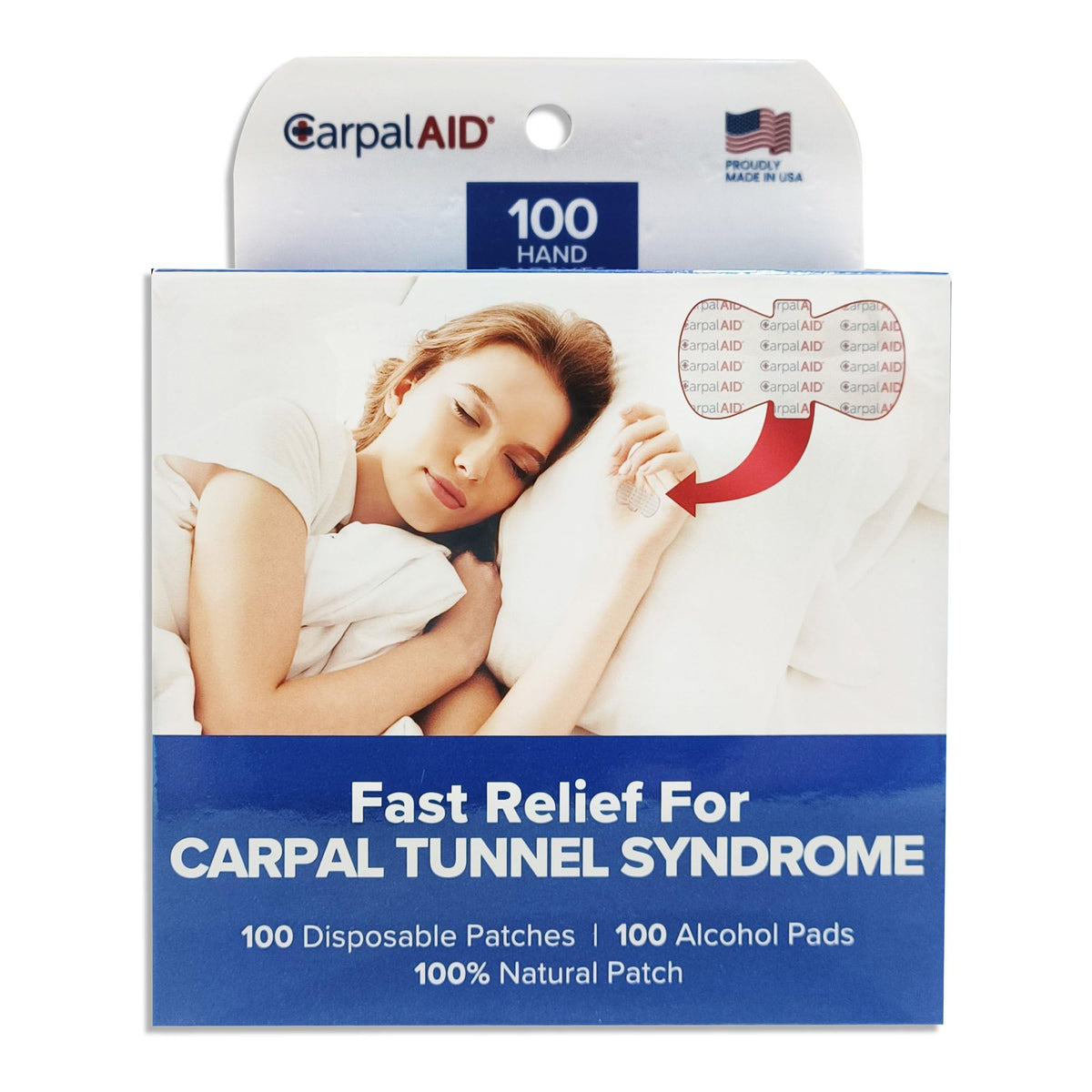 CarpalAID Pain Relief Hand Patch - Small / 12 ct