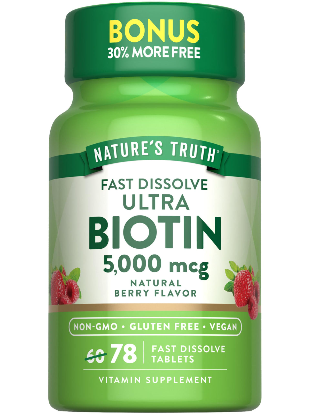 Nature's Truth Fast Dissolve Ultra Biotin