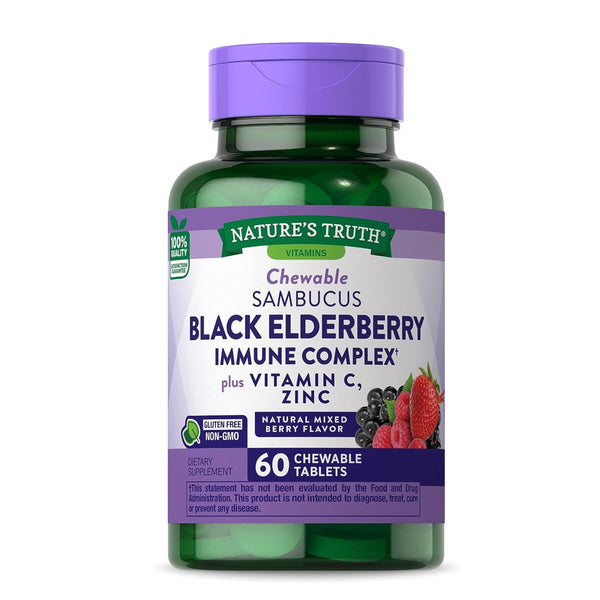 Nature's Truth Chewable Sambucus Elderberry Immune Complex