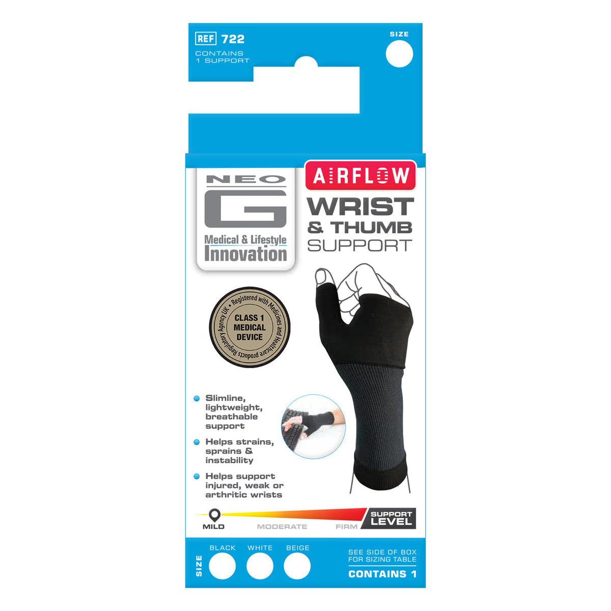 Neo G Airflow Wrist & Thumb Support