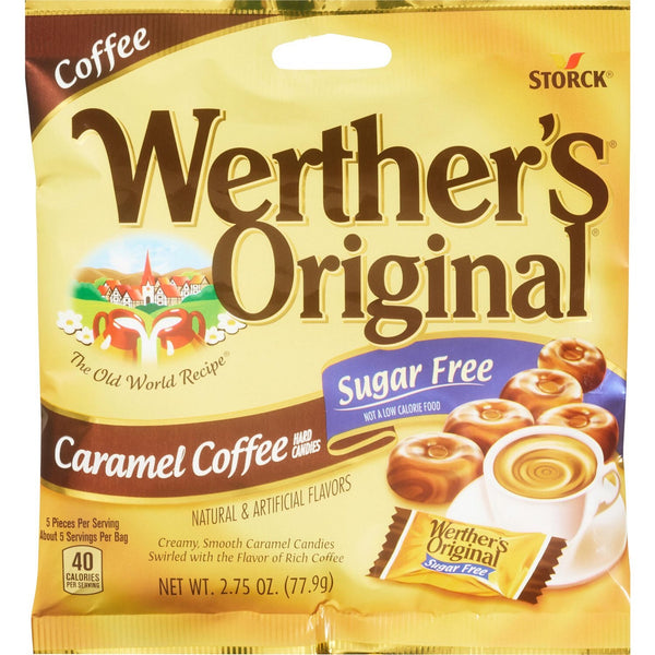 Werther's Original Hard Candies - Sugar Free / Caramel Coffee / 2.75 oz
