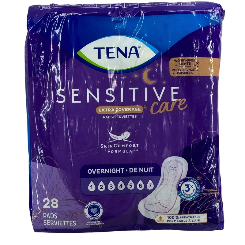TENA Sensitive Care Overnight Pads
