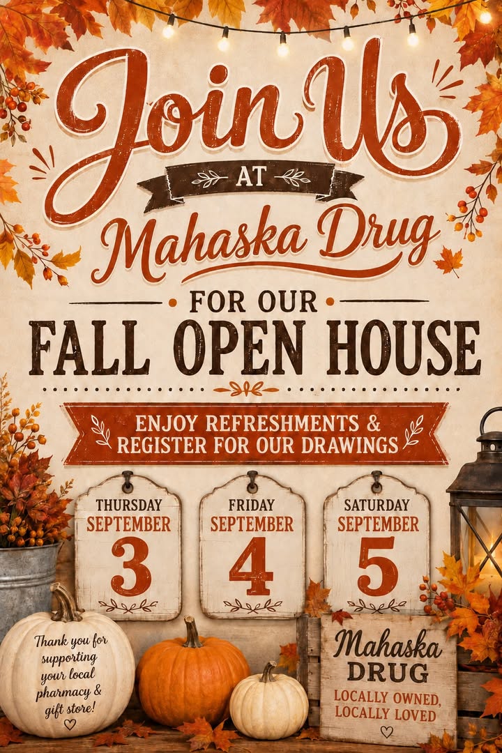 🍂 **Fall is arriving at Mahaska Drug!** 🍁