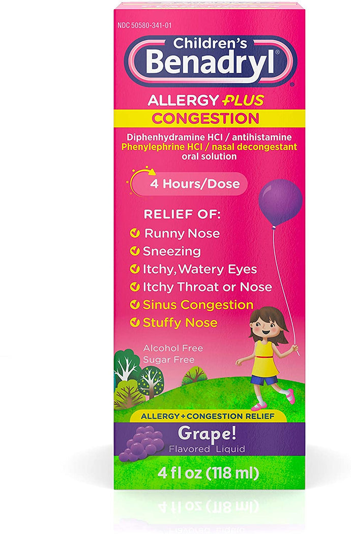 Children's Benadryl Allergy Plus Congestion