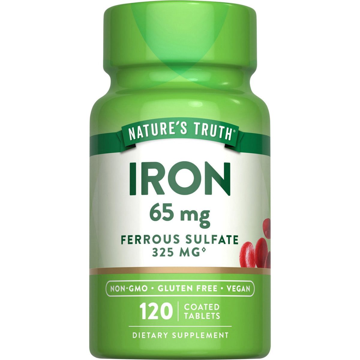 Nature's Truth Iron - 65 mg, 120 ct