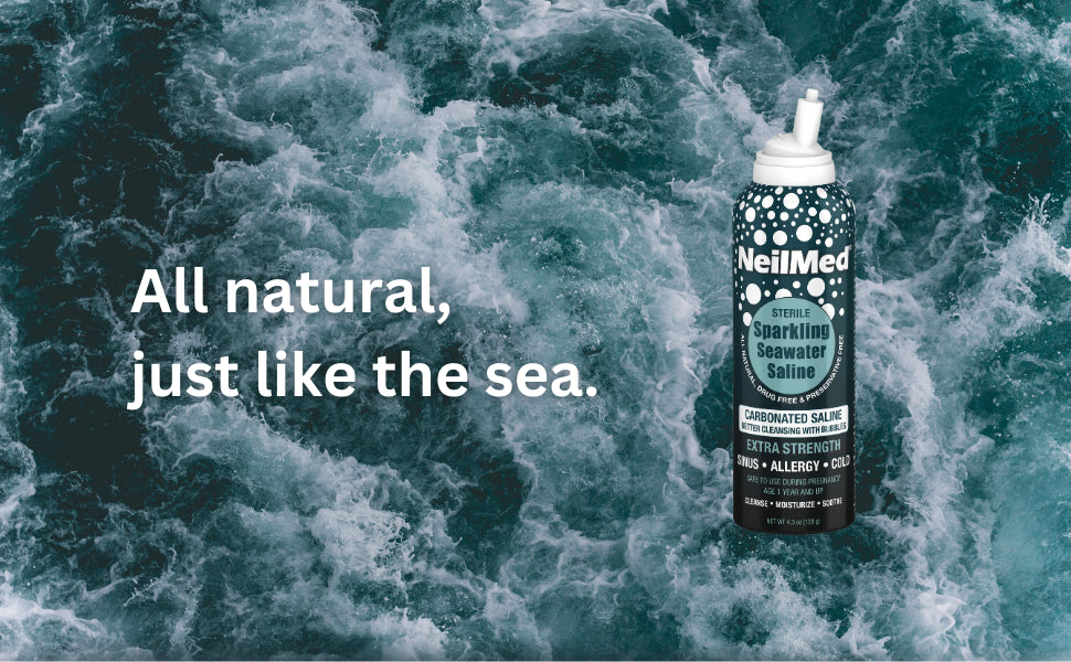 NeilMed Sinus Rinse Sparkling Seawater Saline