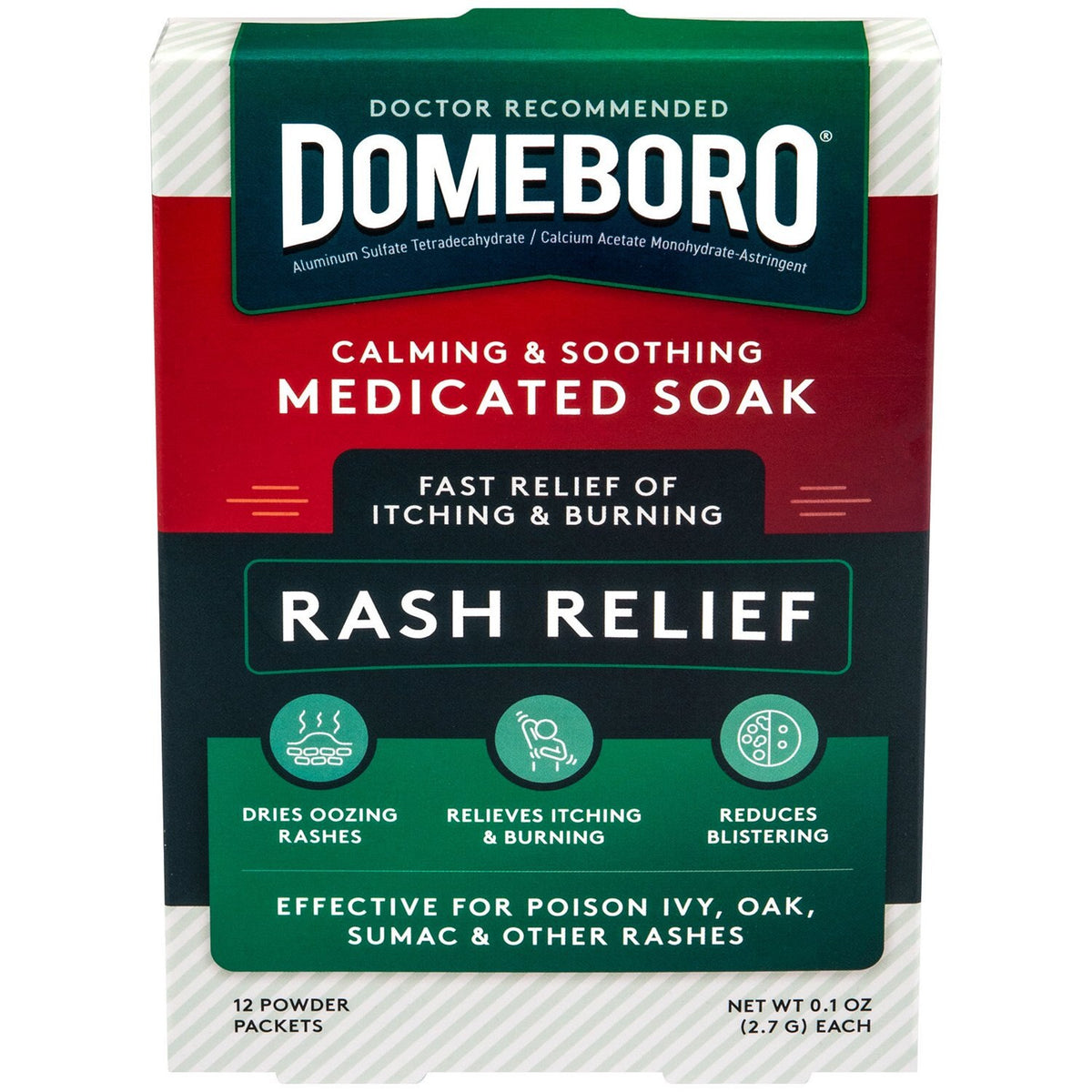Domeboro Medicated Soak Rash Relief
