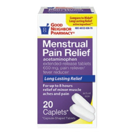 Good Neighbor Pharmacy Menstrual Pain Relief Acetaminophen Extended Release