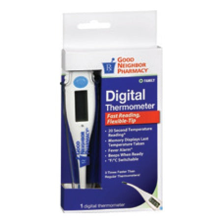 Good Neighbor Pharmacy Digital Thermometer, Fast Reading Flexible-Tip