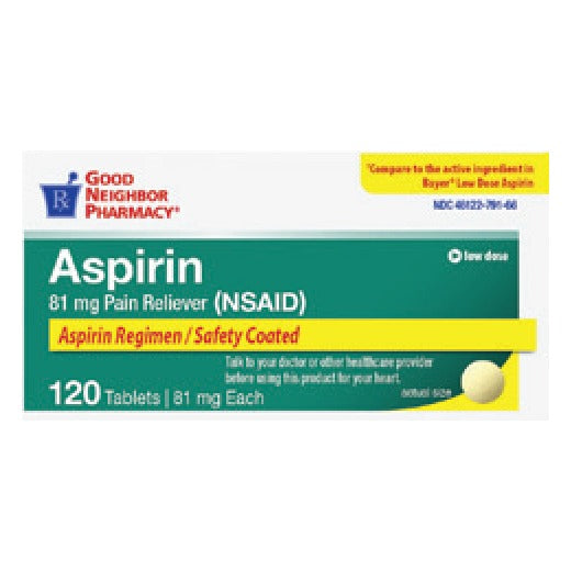 Good Neighbor Pharmacy Aspirin 81 mg Safety Coated