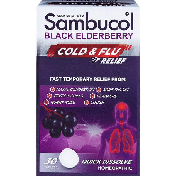 Sambucol Cold & Flu Relief Tablets