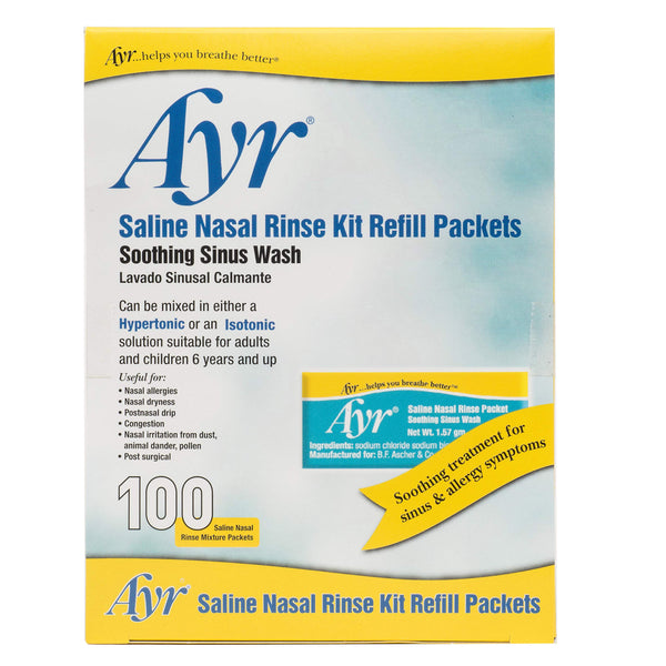 Ayr Saline Nasal Rinse Kit Refill Packets
