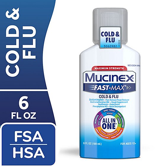 Mucinex Fast-Max Cold & Flu Liquid