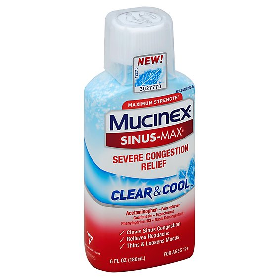 Mucinex Sinus-Max Severe Congestion & Pain Liquid