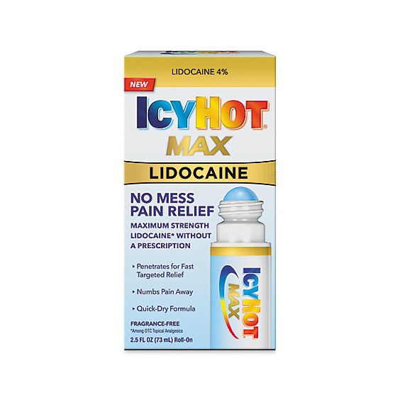 Icy Hot Lidocaine No-Mess Roll On