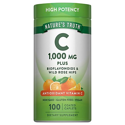 Nature's Truth Vitamin C plus Wild Rose Hips - 100 ct