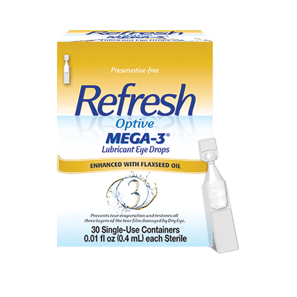 Refresh Optive Mega-3 Lubricant Eye Drops - 0.33 fl oz (10 mL)