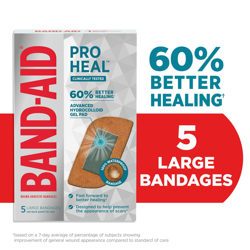 Band-Aid Pro Heal Hydrocolloid Bandages - 5 ct