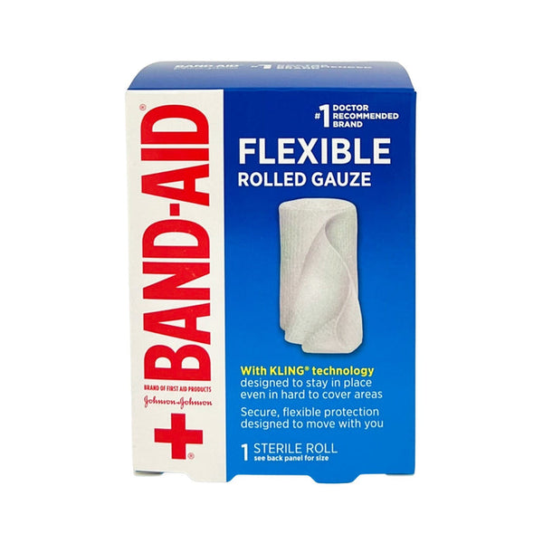 Band-Aid Flexible Rolled Gauze - 1 sterile roll