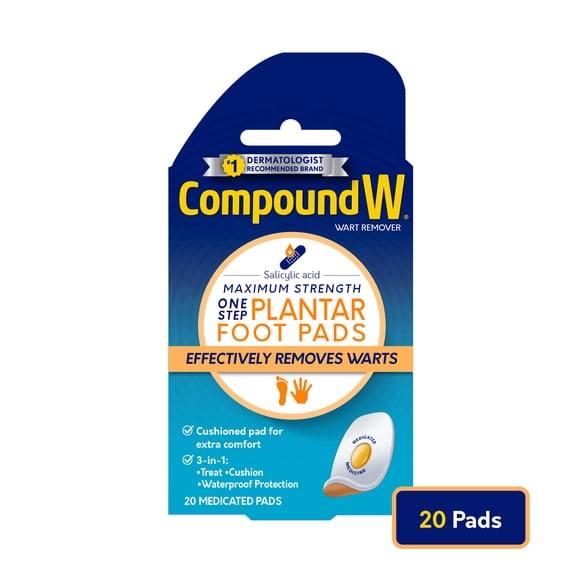 Compound W One Step Plantar Foot Pads