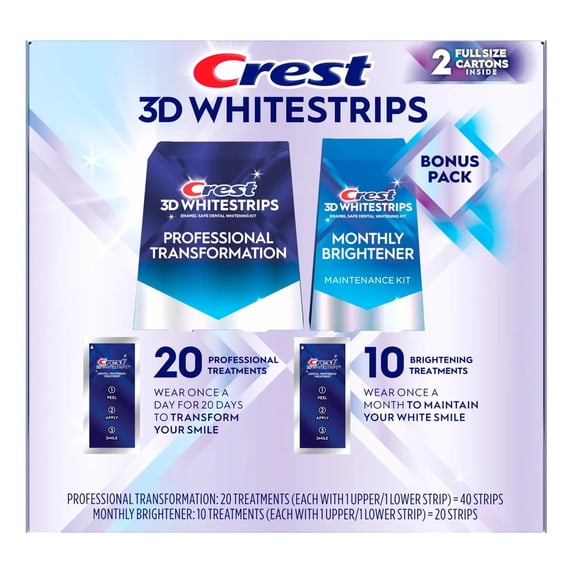 Crest 3D Whitestrips - 10 treatments (20 strips)