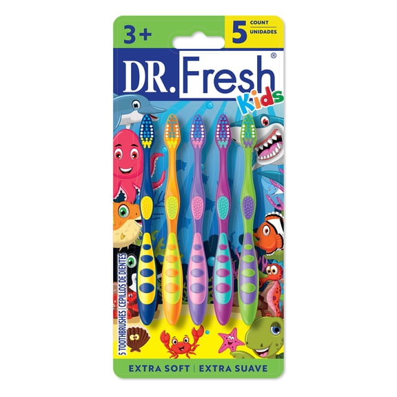 Dr. Fresh Kids Toothbrushes - 5 ct