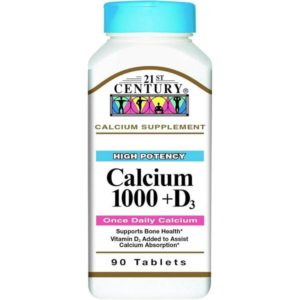 21st Century Calcium 1000 mg Plus D3