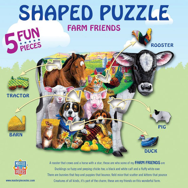MasterPieces Farm Friends Shaped Puzzle